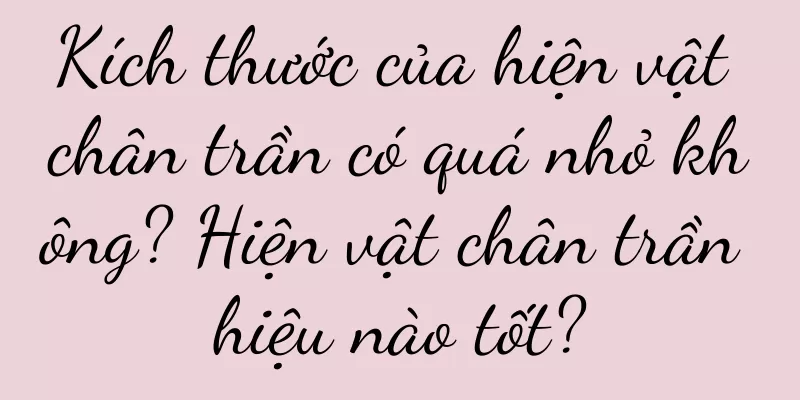 Kích thước của hiện vật chân trần có quá nhỏ không? Hiện vật chân trần hiệu nào tốt?