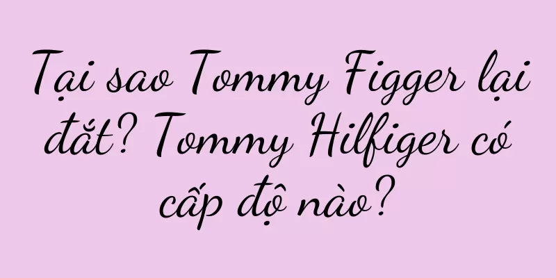 Tại sao Tommy Figger lại đắt? Tommy Hilfiger có cấp độ nào?