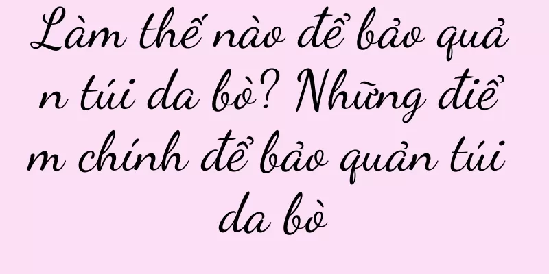 Làm thế nào để bảo quản túi da bò? Những điểm chính để bảo quản túi da bò