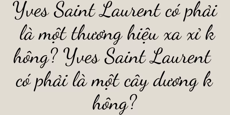 Yves Saint Laurent có phải là một thương hiệu xa xỉ không? Yves Saint Laurent có phải là một cây dương không?
