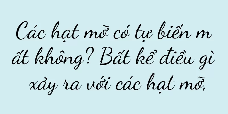 Các hạt mỡ có tự biến mất không? Bất kể điều gì xảy ra với các hạt mỡ,