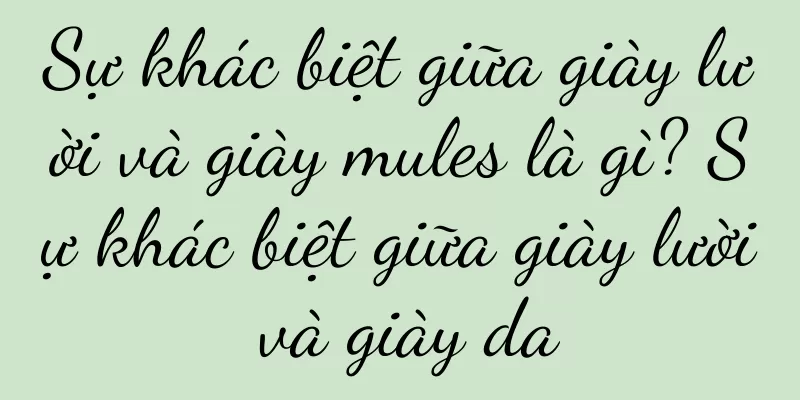 Sự khác biệt giữa giày lười và giày mules là gì? Sự khác biệt giữa giày lười và giày da