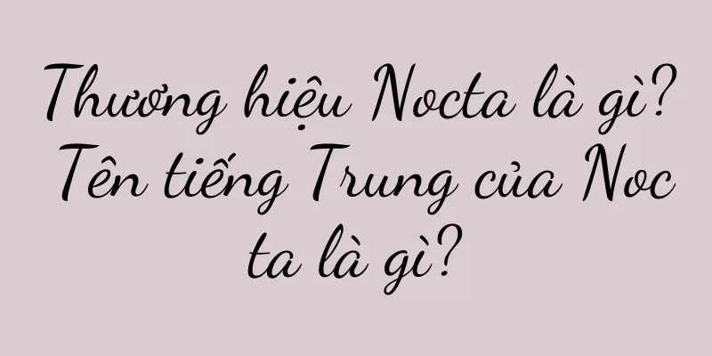 Thương hiệu Nocta là gì? Tên tiếng Trung của Nocta là gì?