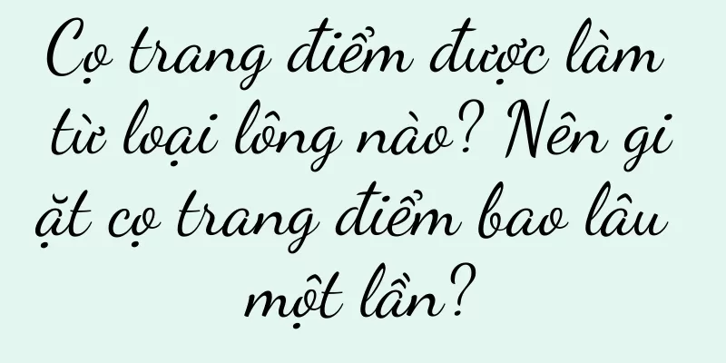 Cọ trang điểm được làm từ loại lông nào? Nên giặt cọ trang điểm bao lâu một lần?