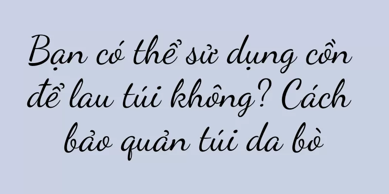 Bạn có thể sử dụng cồn để lau túi không? Cách bảo quản túi da bò