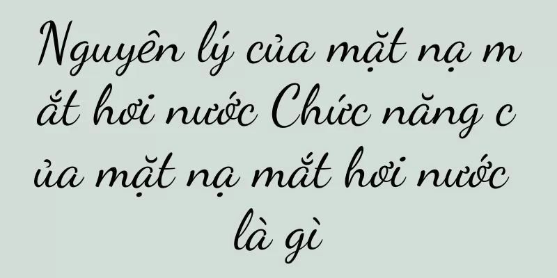 Nguyên lý của mặt nạ mắt hơi nước Chức năng của mặt nạ mắt hơi nước là gì