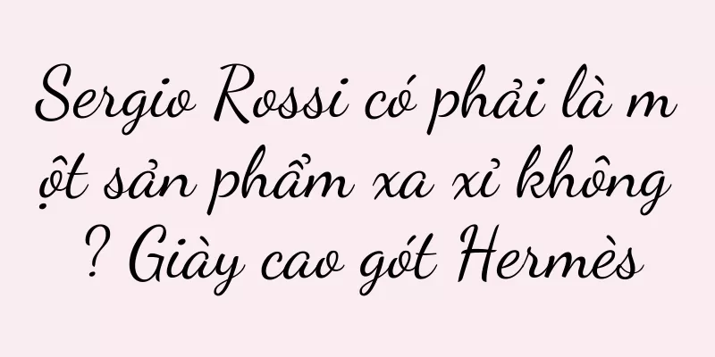 Sergio Rossi có phải là một sản phẩm xa xỉ không? Giày cao gót Hermès