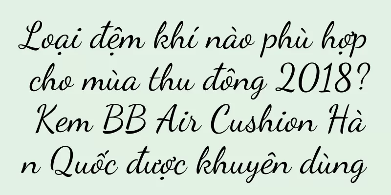 Loại đệm khí nào phù hợp cho mùa thu đông 2018? Kem BB Air Cushion Hàn Quốc được khuyên dùng