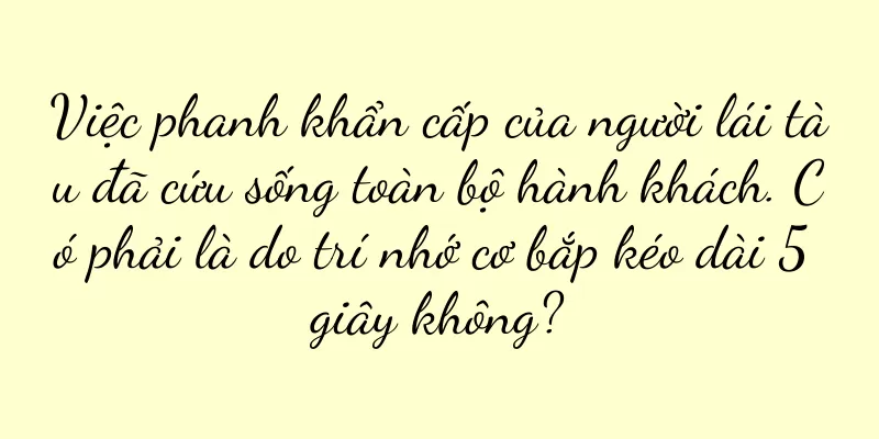 Việc phanh khẩn cấp của người lái tàu đã cứu sống toàn bộ hành khách. Có phải là do trí nhớ cơ bắp kéo dài 5 giây không?