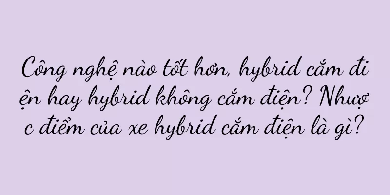 Công nghệ nào tốt hơn, hybrid cắm điện hay hybrid không cắm điện? Nhược điểm của xe hybrid cắm điện là gì?