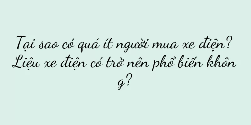 Tại sao có quá ít người mua xe điện? Liệu xe điện có trở nên phổ biến không?