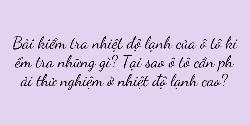 Bài kiểm tra nhiệt độ lạnh của ô tô kiểm tra những gì? Tại sao ô tô cần phải thử nghiệm ở nhiệt độ lạnh cao?