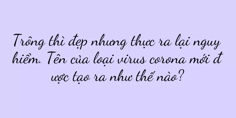 Trông thì đẹp nhưng thực ra lại nguy hiểm. Tên của loại virus corona mới được tạo ra như thế nào?
