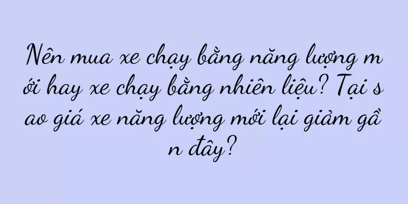 Nên mua xe chạy bằng năng lượng mới hay xe chạy bằng nhiên liệu? Tại sao giá xe năng lượng mới lại giảm gần đây?