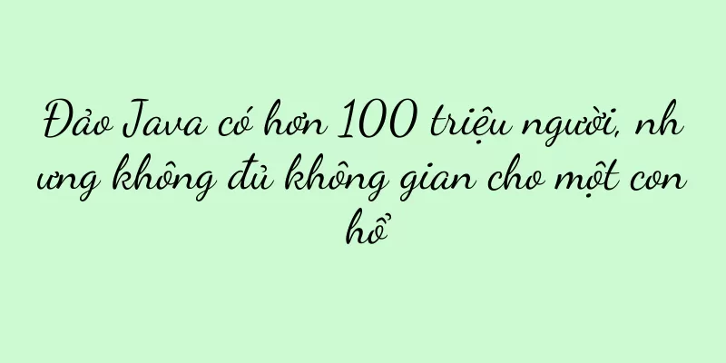 Đảo Java có hơn 100 triệu người, nhưng không đủ không gian cho một con hổ