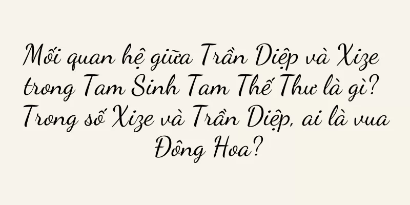 Mối quan hệ giữa Trần Diệp và Xize trong Tam Sinh Tam Thế Thư là gì? Trong số Xize và Trần Diệp, ai là vua Đông Hoa?