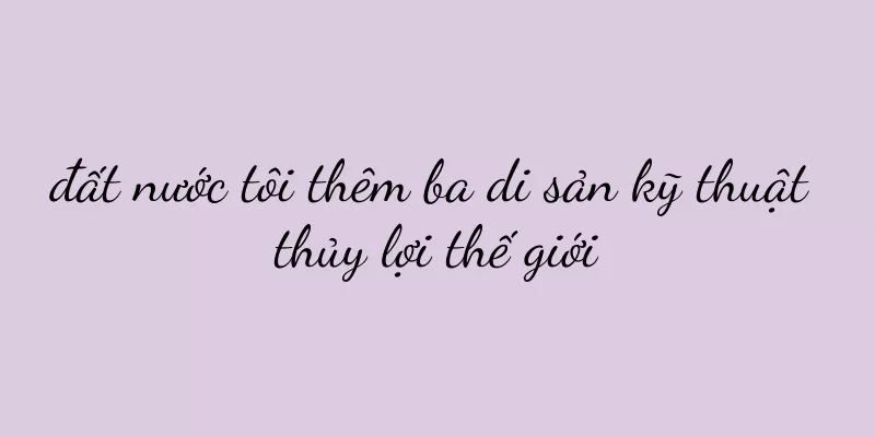 đất nước tôi thêm ba di sản kỹ thuật thủy lợi thế giới