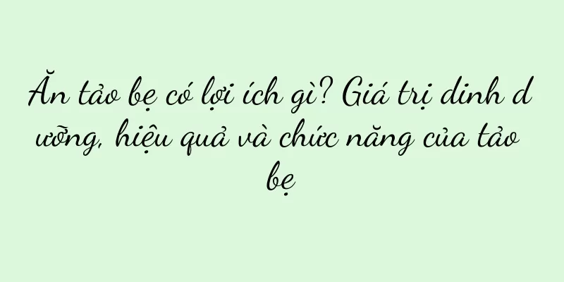 Ăn tảo bẹ có lợi ích gì? Giá trị dinh dưỡng, hiệu quả và chức năng của tảo bẹ
