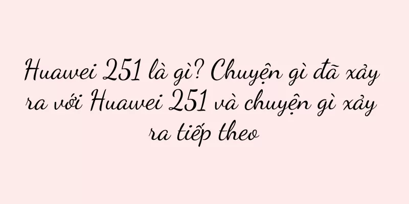 Huawei 251 là gì? Chuyện gì đã xảy ra với Huawei 251 và chuyện gì xảy ra tiếp theo