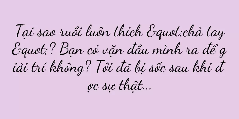 Tại sao ruồi luôn thích "chà tay"? Bạn có vặn đầu mình ra để giải trí không? Tôi đã bị sốc sau khi đọc sự thật...