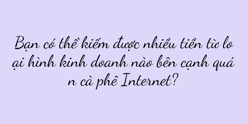 Bạn có thể kiếm được nhiều tiền từ loại hình kinh doanh nào bên cạnh quán cà phê Internet?