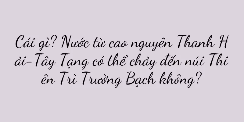 Cái gì? Nước từ cao nguyên Thanh Hải-Tây Tạng có thể chảy đến núi Thiên Trì Trường Bạch không?