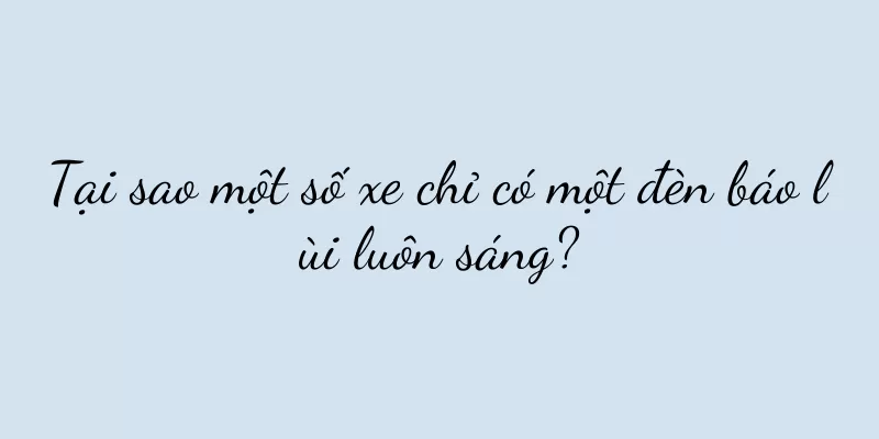 Tại sao một số xe chỉ có một đèn báo lùi luôn sáng?