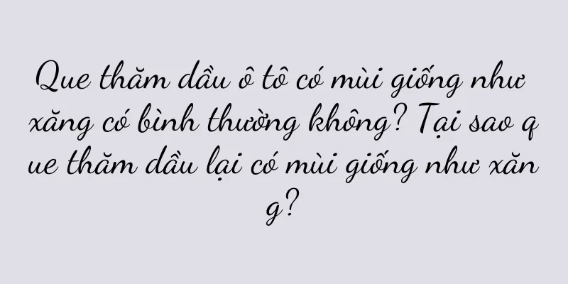 Que thăm dầu ô tô có mùi giống như xăng có bình thường không? Tại sao que thăm dầu lại có mùi giống như xăng?