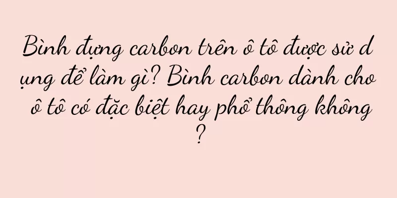 Bình đựng carbon trên ô tô được sử dụng để làm gì? Bình carbon dành cho ô tô có đặc biệt hay phổ thông không?