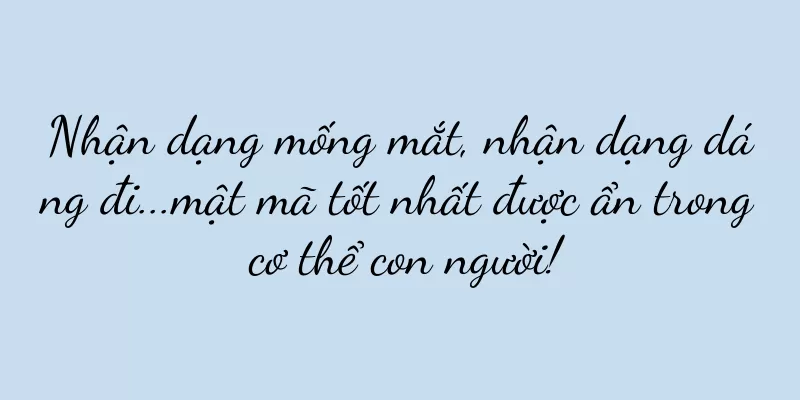 Nhận dạng mống mắt, nhận dạng dáng đi...mật mã tốt nhất được ẩn trong cơ thể con người!