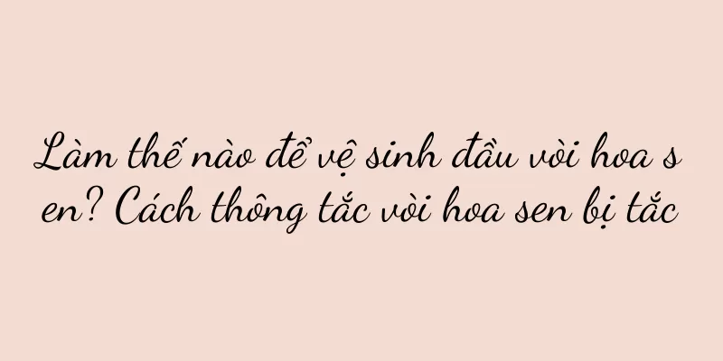 Làm thế nào để vệ sinh đầu vòi hoa sen? Cách thông tắc vòi hoa sen bị tắc