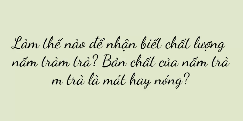 Làm thế nào để nhận biết chất lượng nấm tràm trà? Bản chất của nấm tràm trà là mát hay nóng?