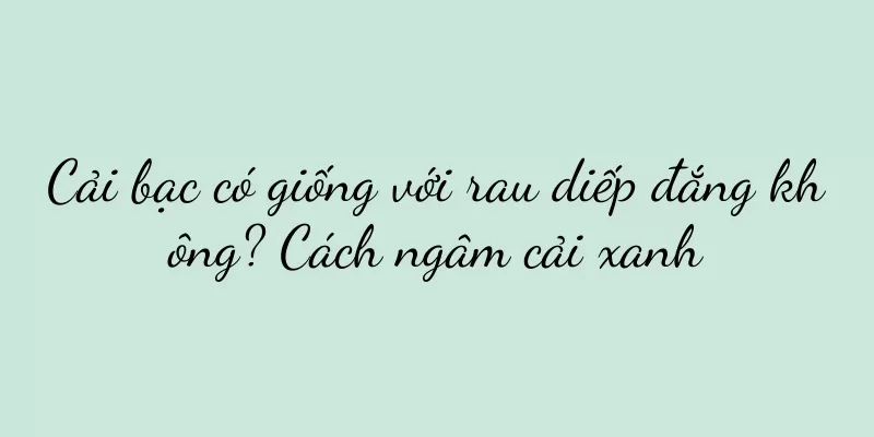 Cải bạc có giống với rau diếp đắng không? Cách ngâm cải xanh