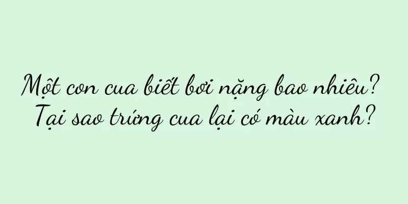 Một con cua biết bơi nặng bao nhiêu? Tại sao trứng cua lại có màu xanh?