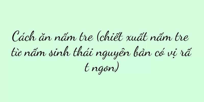 Cách ăn nấm tre (chiết xuất nấm tre từ nấm sinh thái nguyên bản có vị rất ngon)