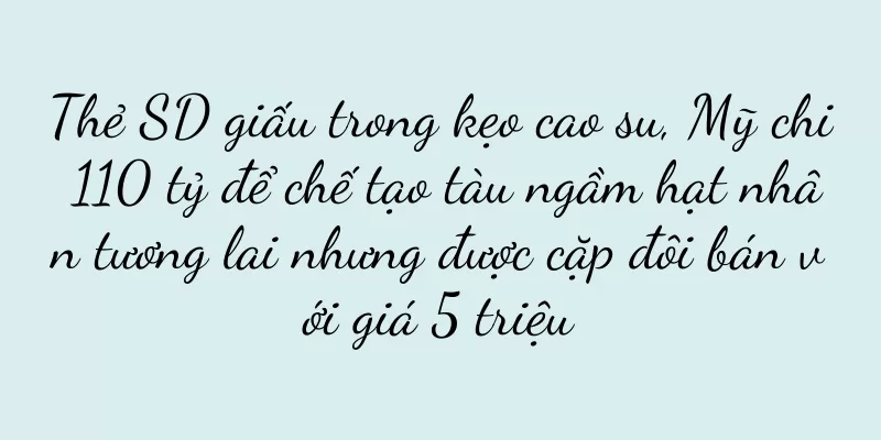 Thẻ SD giấu trong kẹo cao su, Mỹ chi 110 tỷ để chế tạo tàu ngầm hạt nhân tương lai nhưng được cặp đôi bán với giá 5 triệu