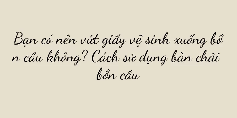 Bạn có nên vứt giấy vệ sinh xuống bồn cầu không? Cách sử dụng bàn chải bồn cầu