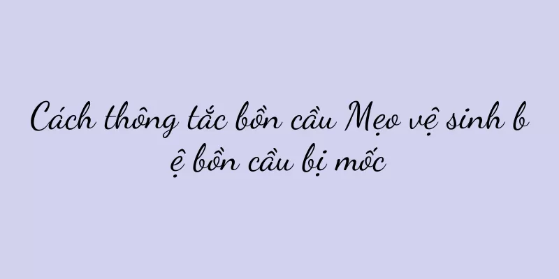 Cách thông tắc bồn cầu Mẹo vệ sinh bệ bồn cầu bị mốc