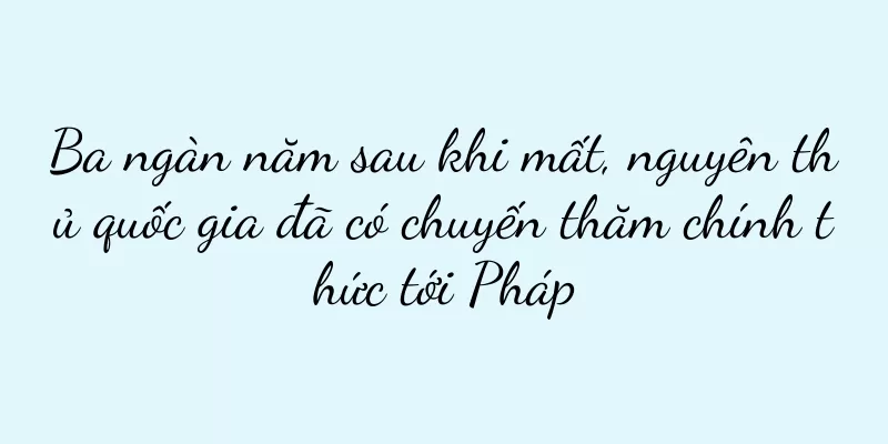 Ba ngàn năm sau khi mất, nguyên thủ quốc gia đã có chuyến thăm chính thức tới Pháp