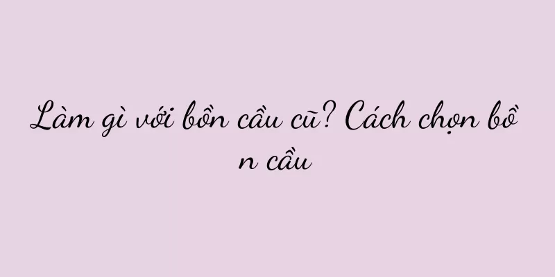 Làm gì với bồn cầu cũ? Cách chọn bồn cầu
