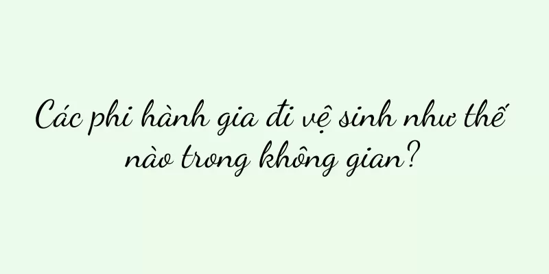 Các phi hành gia đi vệ sinh như thế nào trong không gian?