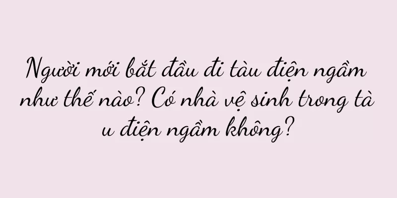 Người mới bắt đầu đi tàu điện ngầm như thế nào? Có nhà vệ sinh trong tàu điện ngầm không?