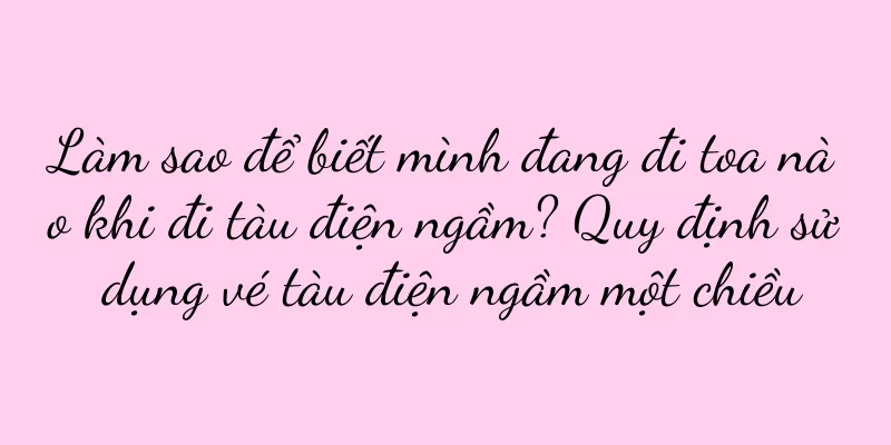 Làm sao để biết mình đang đi toa nào khi đi tàu điện ngầm? Quy định sử dụng vé tàu điện ngầm một chiều