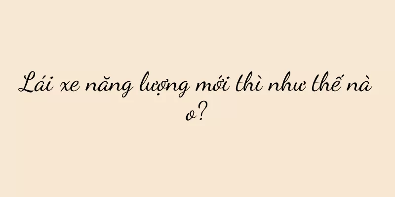 Lái xe năng lượng mới thì như thế nào?