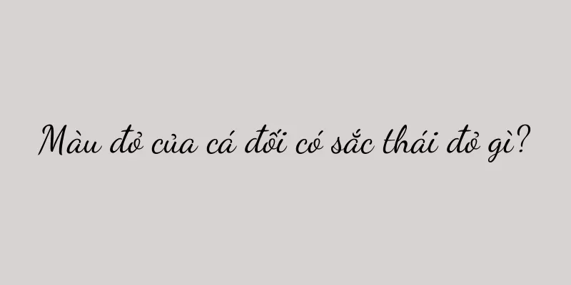 Màu đỏ của cá đối có sắc thái đỏ gì?