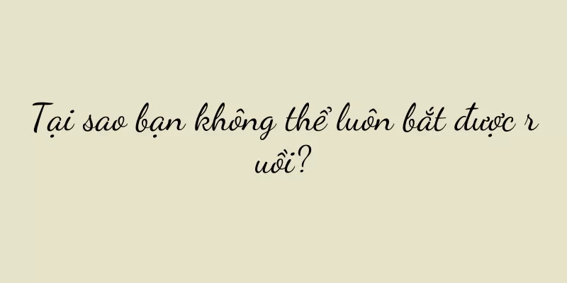 Tại sao bạn không thể luôn bắt được ruồi?