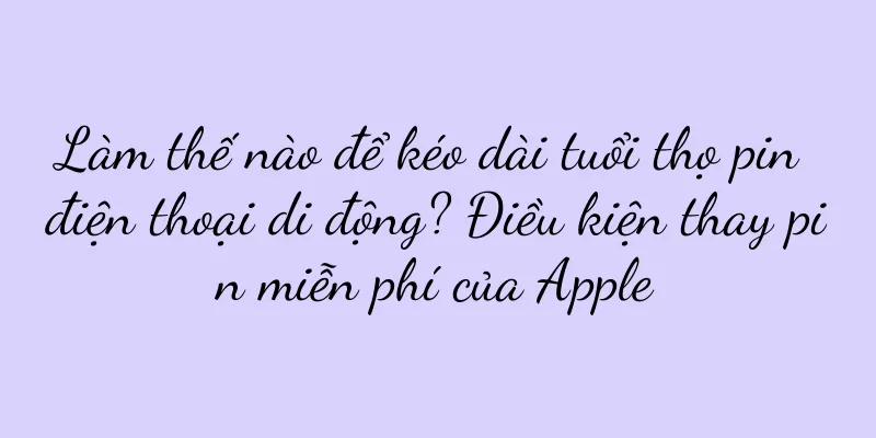 Làm thế nào để kéo dài tuổi thọ pin điện thoại di động? Điều kiện thay pin miễn phí của Apple