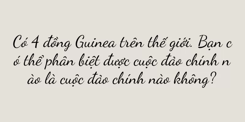 Có 4 đồng Guinea trên thế giới. Bạn có thể phân biệt được cuộc đảo chính nào là cuộc đảo chính nào không?