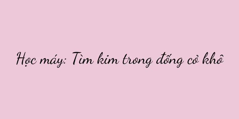 Học máy: Tìm kim trong đống cỏ khô