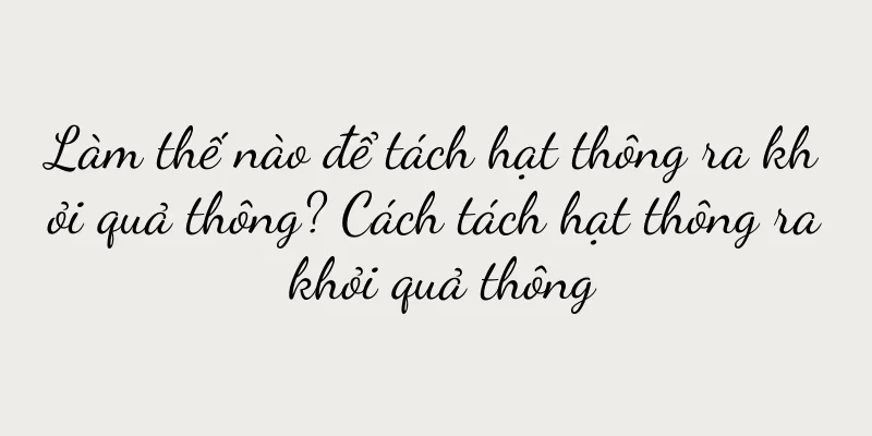 Làm thế nào để tách hạt thông ra khỏi quả thông? Cách tách hạt thông ra khỏi quả thông